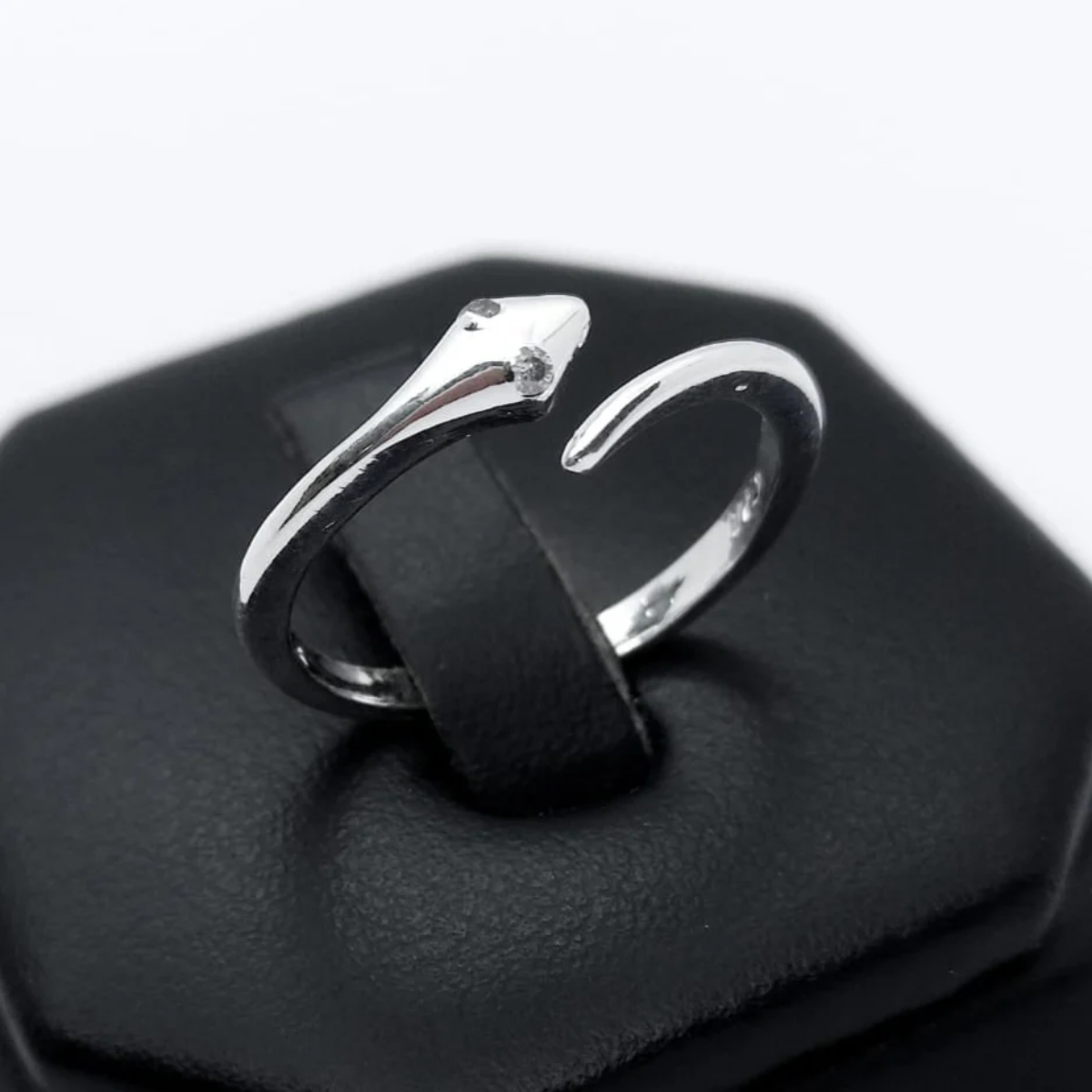 ANILLO DE SERPIENTE AJUSTABLE PLATA