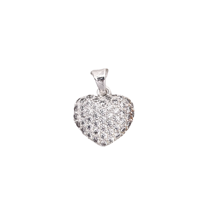 DIJE DE CORAZON ADIAMANTADO