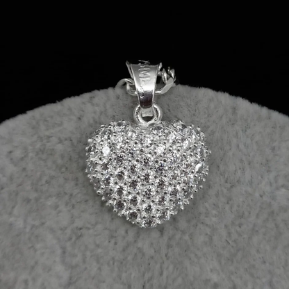 DIJE DE CORAZON ADIAMANTADO