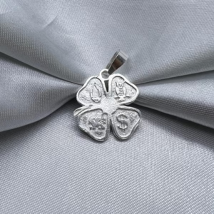 DIJE DE TREBOL DE LA SUERTE